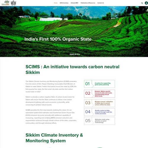 SCIMS : An initiative towards carbon neutral Sikkim